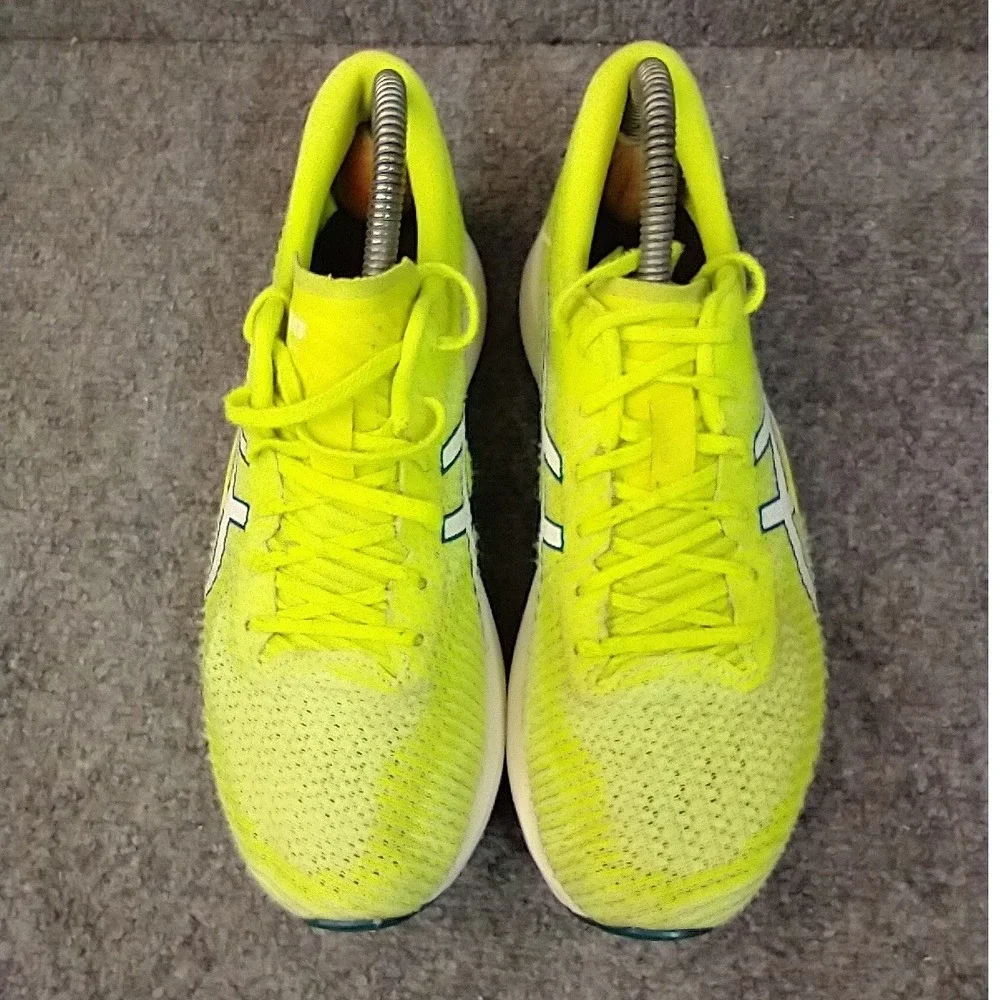 ASICS Magic Speed 2 Running Shoes Womens 8.5 Hazard Green Neon 1012B274